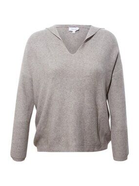 KORYE Women's Charlotte Ribbed Hoodie Size 1X In Taupe